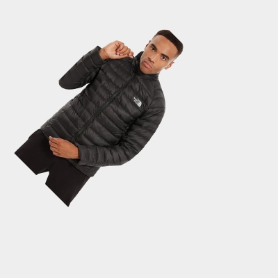 Men's The North Face Trevail Packable Down Jackets Black | US314NPZD