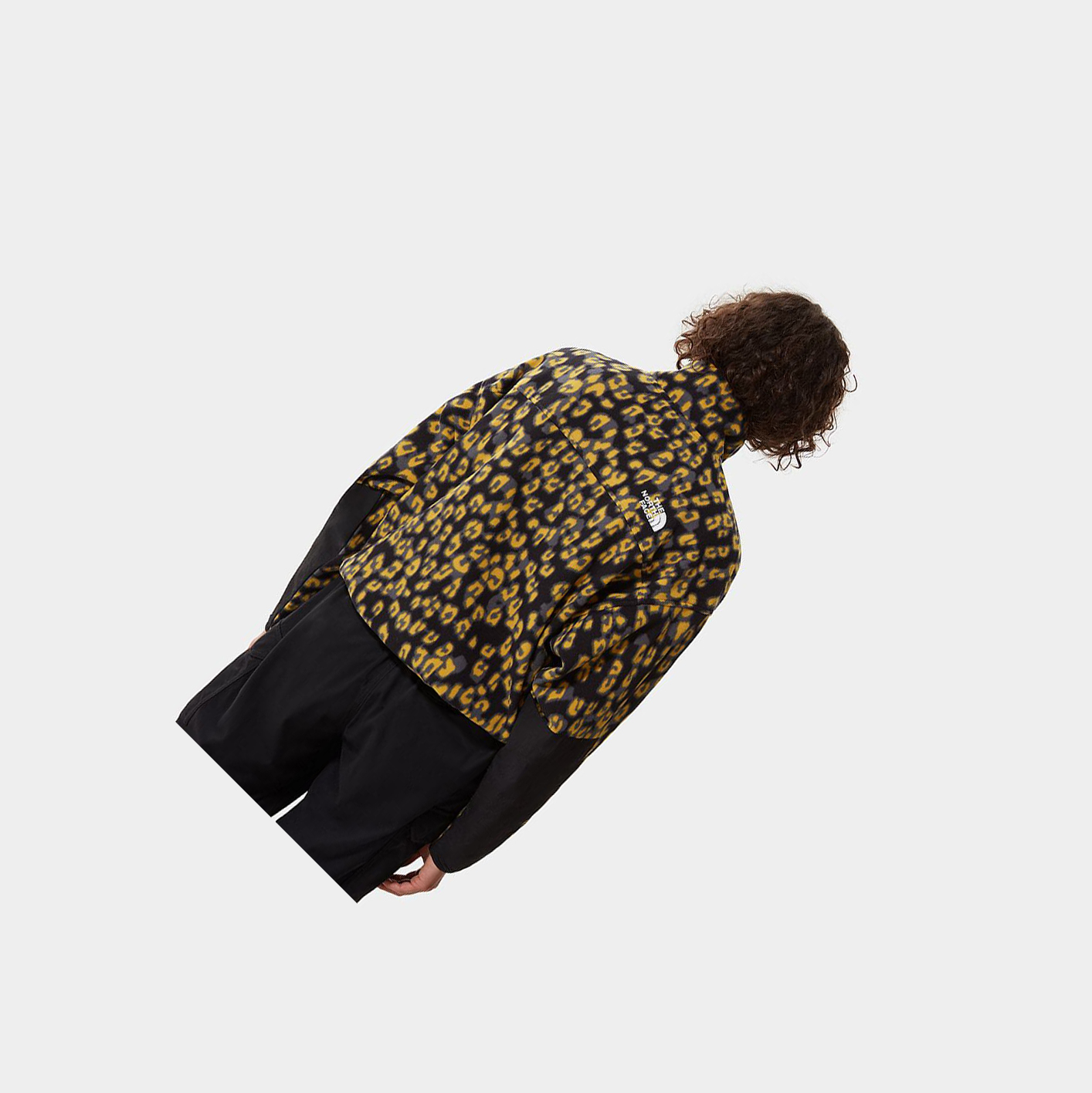 Women's The North Face Printed TKA Kataka ¼ Zip Fleece Sweatshirt Yellow Leopard | US987QWIJ