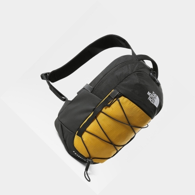 Men's The North Face BOREALIS MINI Backpacks Yellow Black | US238ALJR