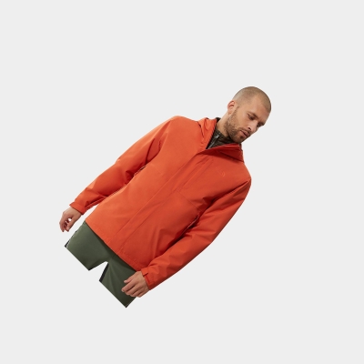 Men's The North Face Carto Triclimate Insulated Jackets Orange | US620QWYO
