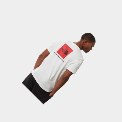 Men's The North Face Redbox T Shirts White | US971CIWR