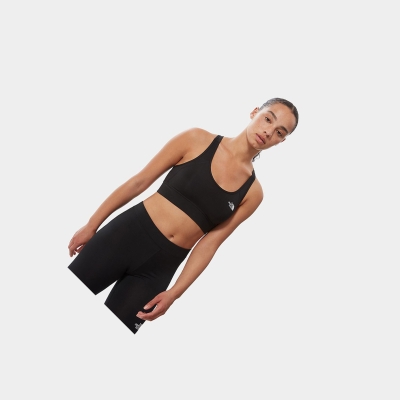 Women's The North Face Bounce Be Gone Sports Bra T Shirts Black White | US279OBVW