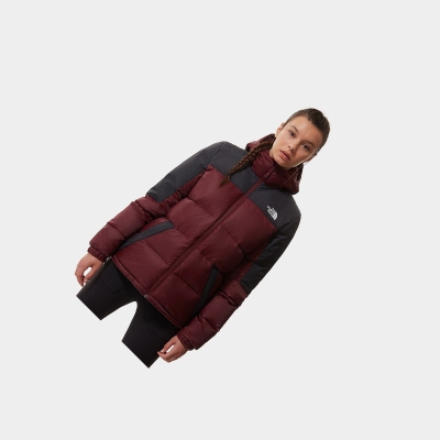 Women's The North Face Diablo Hooded Down Jackets Red Black | US895QHEU