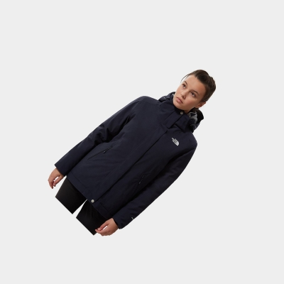 Women's The North Face Inlux Insulated Insulated Jackets Navy | US280NVUL